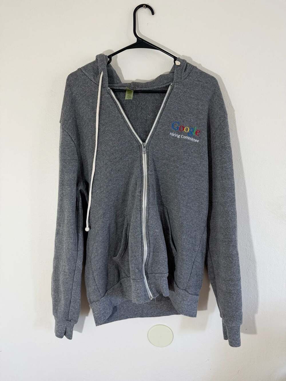 Alternative Earth Google Hiring Committee Logo Zip-Up Hoodie